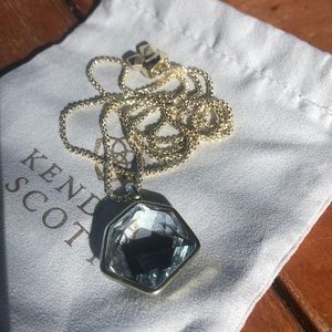 Vanessa Gold Long Pendant Necklace